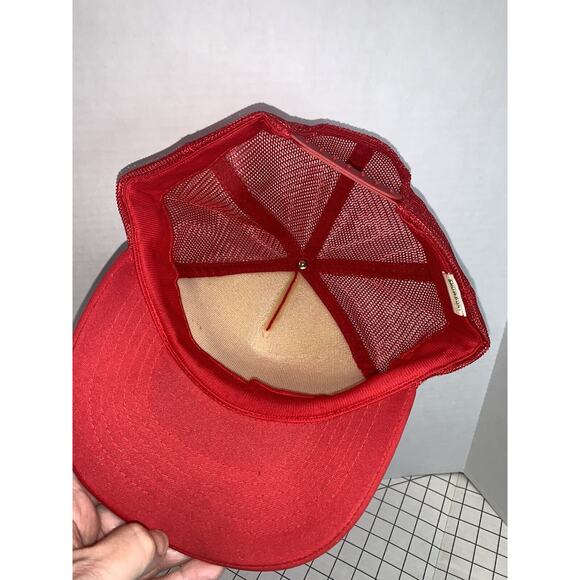 Vintage Stroh's Beer Trucker Mesh Hat Snapback Red Showboat Foam Crown - Picture 9 of 11